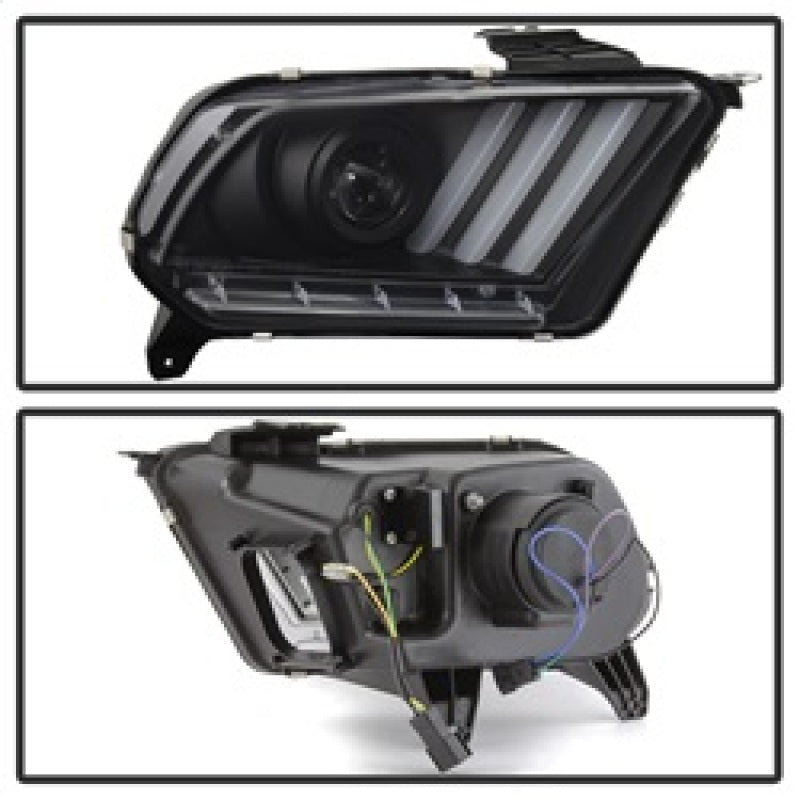 Spyder Ford Mustang 10-13 Projector Headlights - HID Model Only - Black PRO-YD-FM2010V2-HID-BK SPYDER Headlights AXOPROS