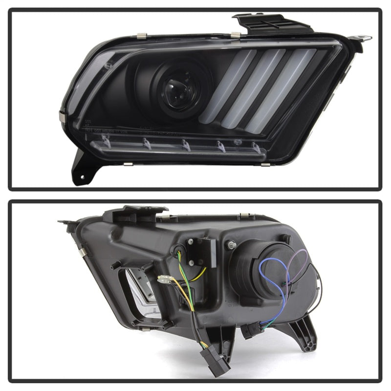 Spyder Ford Mustang 10-13 Projector Headlights - HID Model Only - Black PRO-YD-FM2010V2-HID-BK SPYDER Headlights AXOPROS