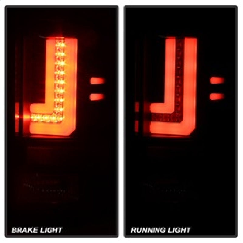 Spyder GMC Sierra 14-16 LED Tail Lights Black ALT-YD-GS14-LBLED-BK SPYDER Tail Lights AXOPROS