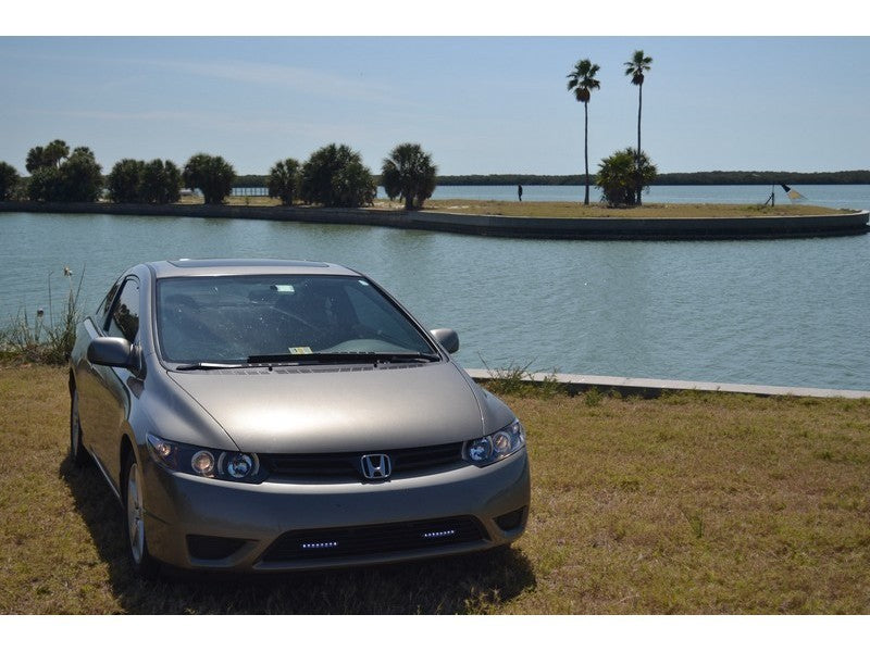 Spyder Honda Civic 06-08 2Dr Projector Headlights LED Halo Black High H1 Low H1 PRO-YD-HC06-2D-HL-BK SPYDER Headlights AXOPROS