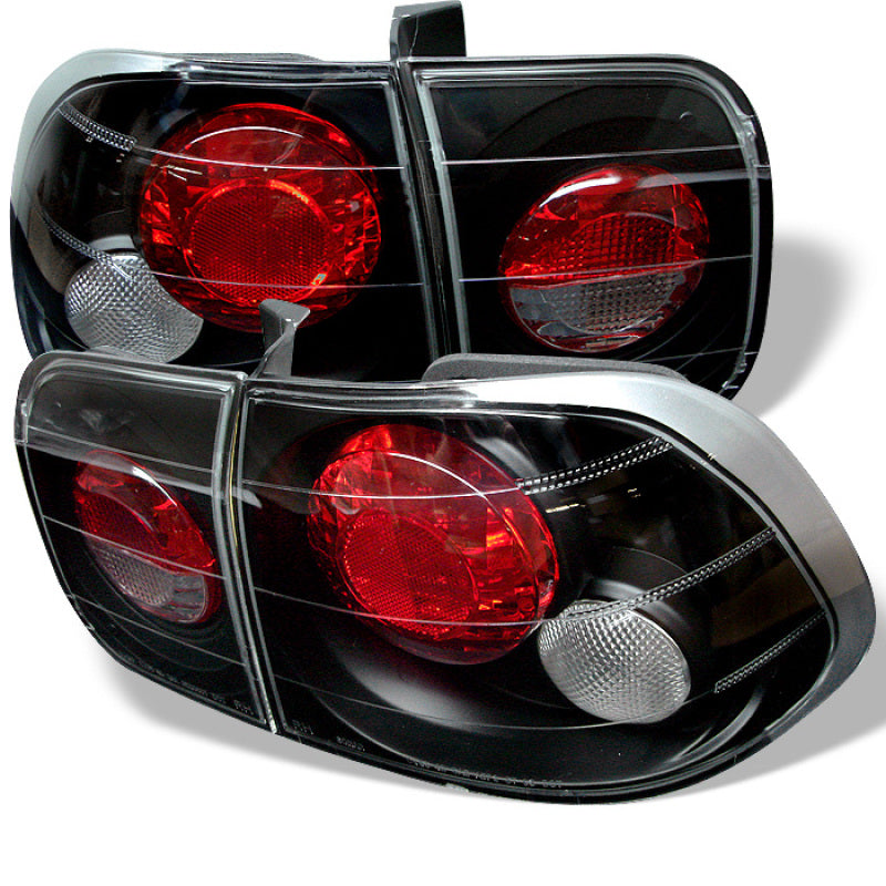Spyder Honda Civic 96-98 4Dr Euro Style Tail Lights Black ALT-YD-HC96-4D-BK SPYDER Tail Lights  AXOPROS