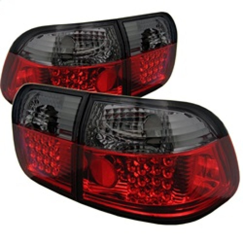 Spyder Honda Civic 96-98 4Dr LED Tail Lights Red Smoke ALT-YD-HC96-4D-LED-RS SPYDER Tail Lights  AXOPROS