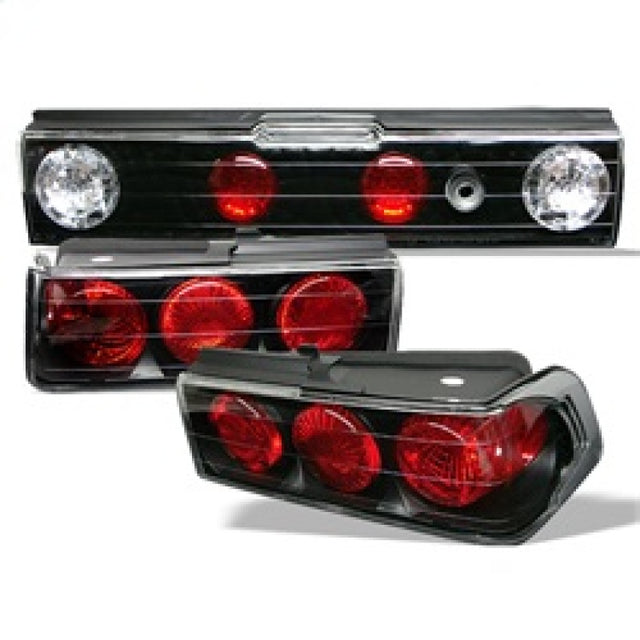 Spyder Honda CRX 88-91 Euro Style Tail Lights Black ALT-YD-HCRX88-BK SPYDER Tail Lights  AXOPROS