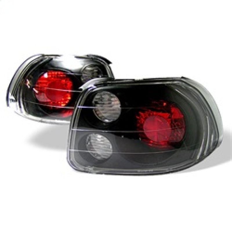 Spyder Honda Del Sol 93-97 Euro Style Tail Lights Black ALT-YD-HDS93-BK SPYDER Tail Lights  AXOPROS