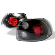 Spyder Honda Del Sol 93-97 Euro Style Tail Lights Black ALT-YD-HDS93-BK SPYDER Tail Lights  AXOPROS
