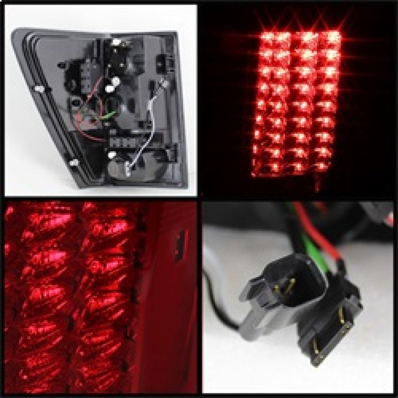 Spyder Jeep Grand Cherokee 07-10 LED Tail Lights Red Clear ALT-YD-JGC07-LED-RC SPYDER Tail Lights  AXOPROS