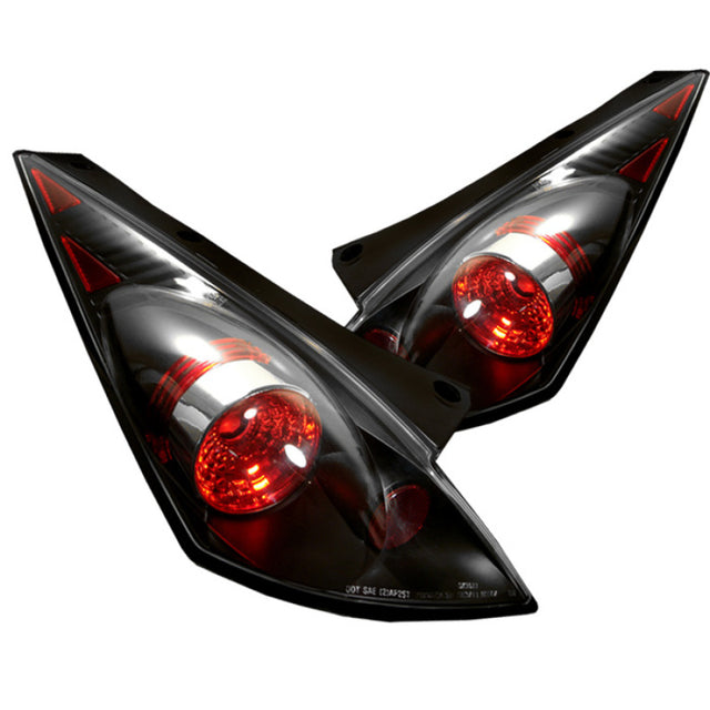 Spyder Nissan 350Z 03-05 Euro Style Tail Lights Black ALT-YD-N350Z02-BK SPYDER Tail Lights  AXOPROS