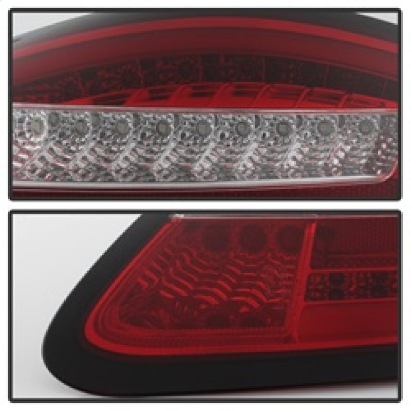 Spyder Porsche 987 Cayman 06-08 / Boxster 05-08 LED Tail Lights - Red Clear ALT-YD-P98705-LED-RC SPYDER Tail Lights  AXOPROS