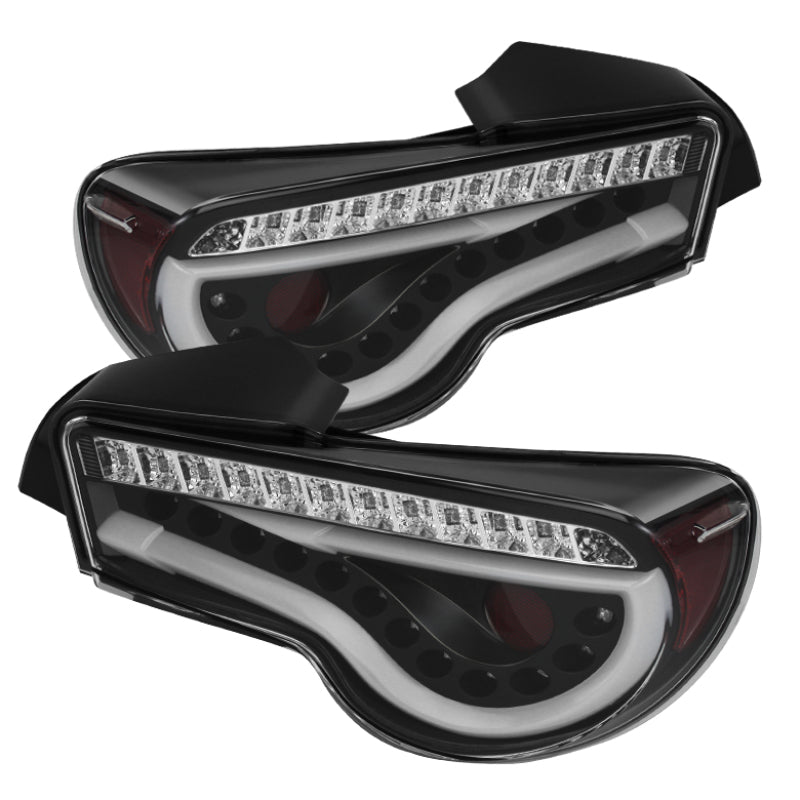Spyder Scion FRS 12-14/Subaru BRZ 12-14 Light Bar LED Tail Lights Black ALT-YD-SFRS12-LBLED-BK SPYDER Tail Lights  AXOPROS