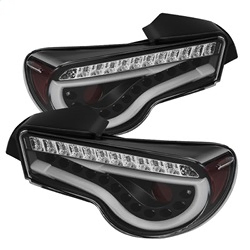 Spyder Scion FRS 12-14/Subaru BRZ 12-14 Light Bar LED Tail Lights Black ALT-YD-SFRS12-LBLED-BK SPYDER Tail Lights  AXOPROS