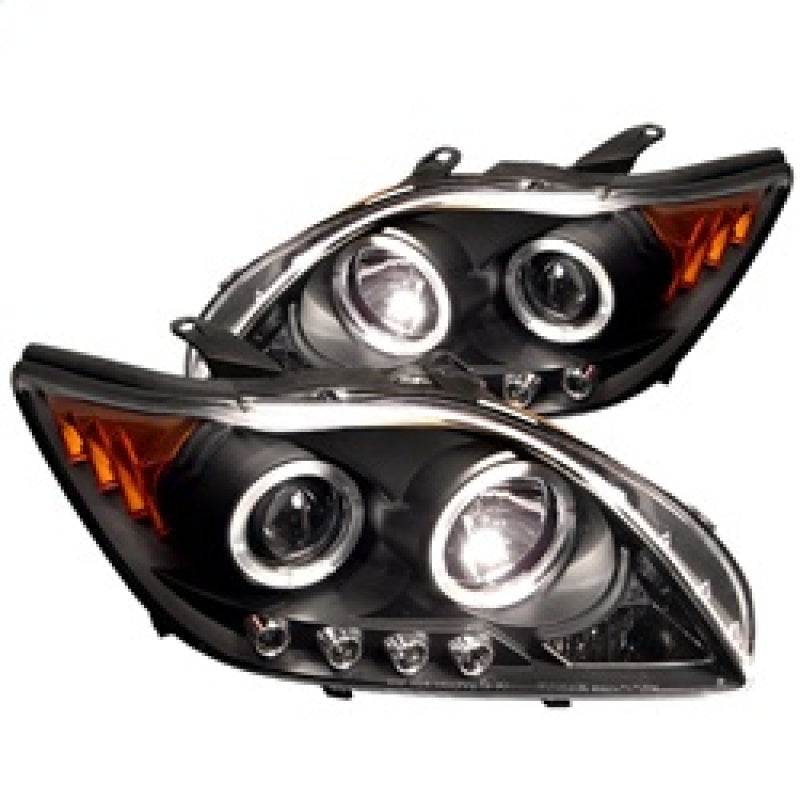 Spyder Scion TC 05-07 Projector Headlights LED Halo -Replaceable LEDs Blk PRO-YD-TTC04-HL-AM-BK SPYDER Headlights AXOPROS