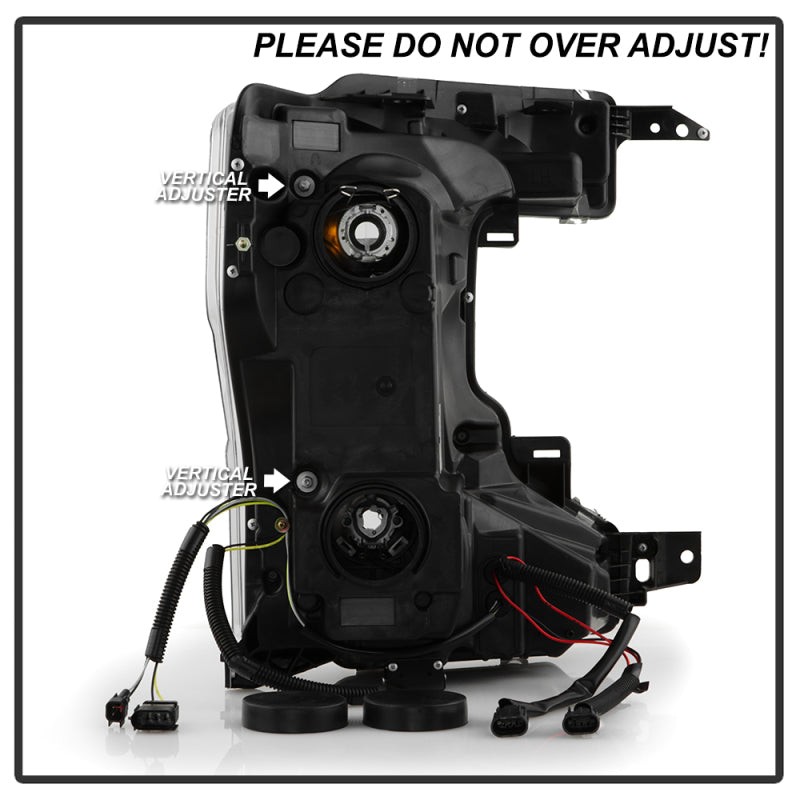 Spyder Signature 20-22 Ford F250/F350 (Halogen) Proj. Headlights - Black (PRO-YD-FS20HALSI-SEQ-BK) SPYDER Headlights AXOPROS