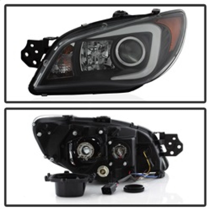 Spyder Subaru WRX 06-07 Projector Headlights - HID Model Only - Black PRO-YD-SWRX06-HID-LBDRL-BK SPYDER Headlights AXOPROS