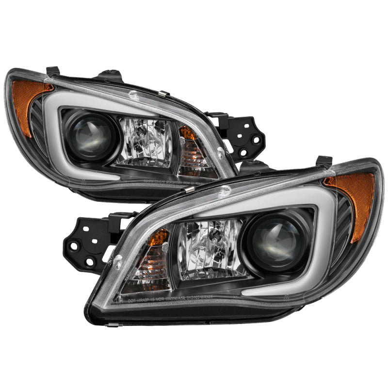 Spyder Subaru WRX 06-07 Projector Headlights - HID Model Only - Black PRO-YD-SWRX06-HID-LBDRL-BK SPYDER Headlights AXOPROS