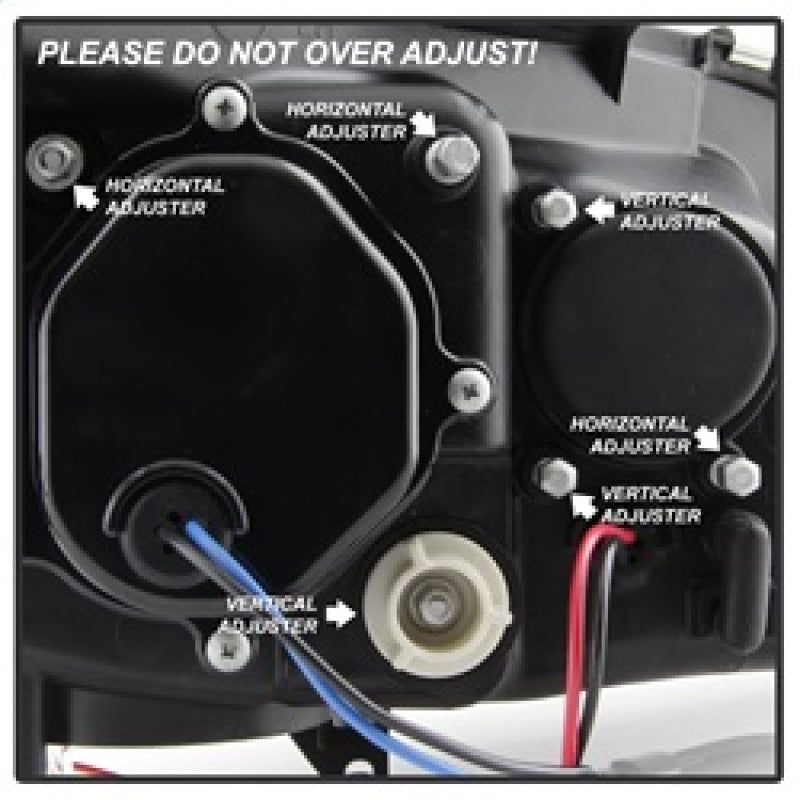 Spyder Subaru WRX 08-09 Projector Headlights - HID Model Only - Black PRO-YD-SWRX08-HID-LBDRL-BK SPYDER Headlights AXOPROS