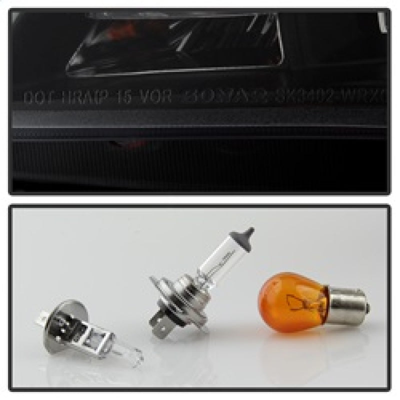 Spyder Subaru WRX 2006-2007 Projector Headlights - Halogen Only - Black PRO-YD-SWRX06-LBDRL-BK SPYDER Headlights AXOPROS