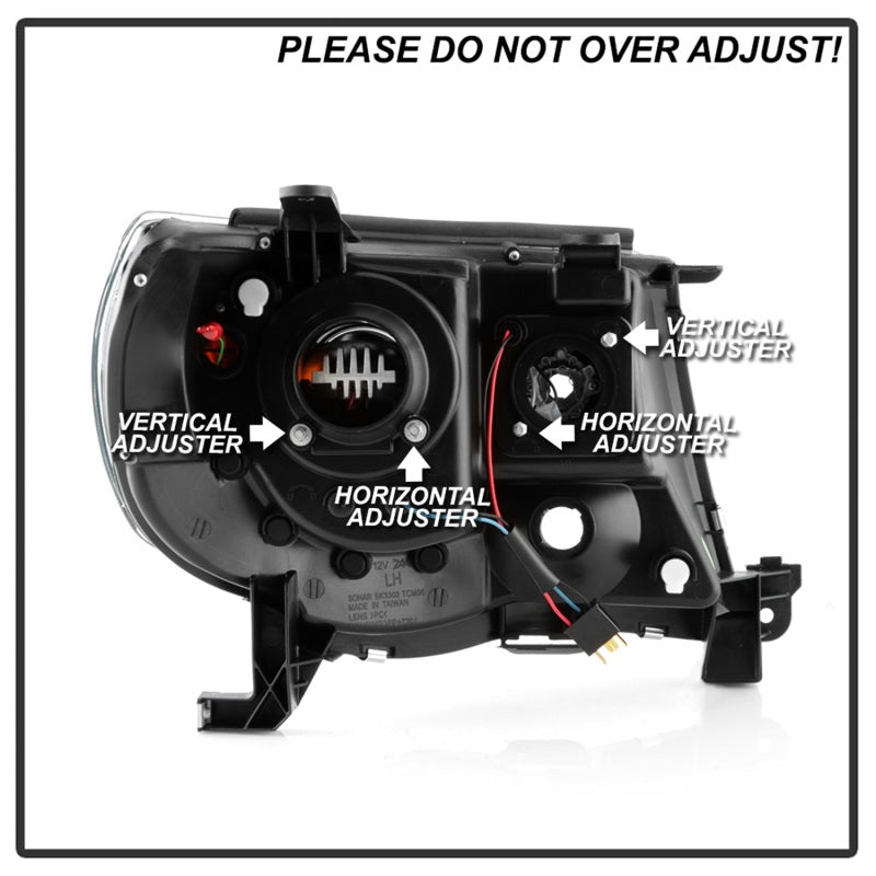 Spyder Toyota Tacoma 05-11 V2 High-Power LED Headlights - Black PRO-YD-TT05PL-BK SPYDER Headlights AXOPROS