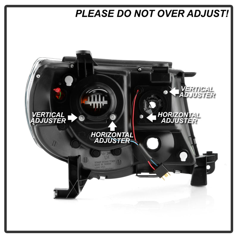 Spyder Toyota Tacoma 05-11 V2 High-Power LED Headlights - Black PRO-YD-TT05PL-BK SPYDER Headlights AXOPROS