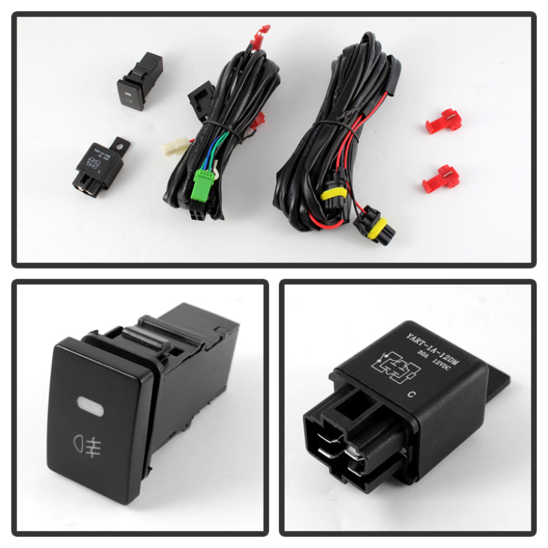 Spyder Toyota Tundra 07-13 All Double Cab/CrewMax OEM Fog Lightsw/swch Smke FL-CL-TTU07-SM SPYDER Fog Lights AXOPROS