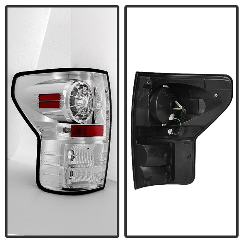 Spyder Toyota Tundra 07-13 LED Tail lights Chrome ALT-YD-TTU07-LED-C SPYDER Tail Lights  AXOPROS