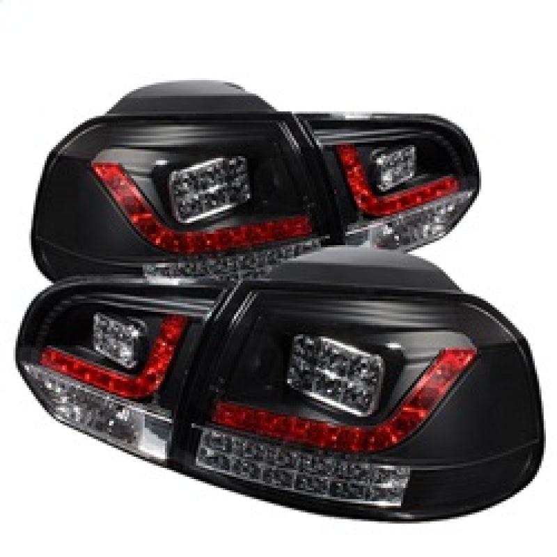 Spyder Volkswagen Golf/GTI 10-13 LED Tail Lights Black ALT-YD-VG10-LED-BK SPYDER Tail Lights  AXOPROS