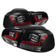 Spyder Volkswagen Golf/GTI 10-13 LED Tail Lights Black ALT-YD-VG10-LED-BK SPYDER Tail Lights  AXOPROS