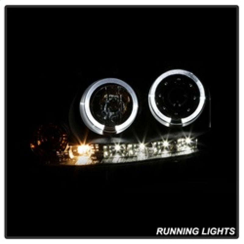 Spyder Volkswagen GTI 06-09/Jetta 06-09 Halogen Model Only - LED Halo DRL Black PRO-YD-VG06-HL-BK SPYDER Headlights AXOPROS