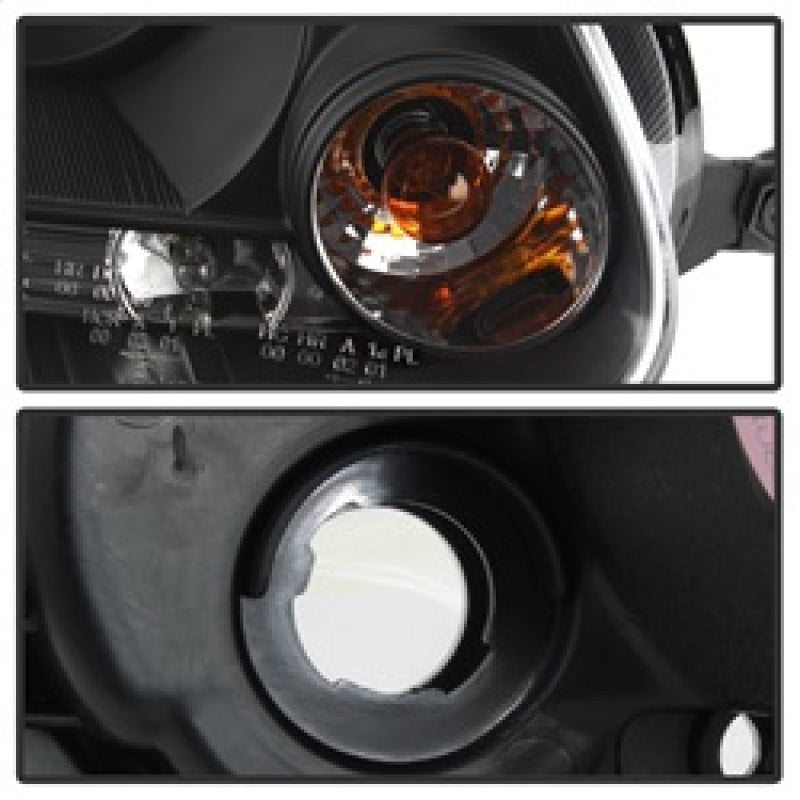 Spyder Volkswagen GTI 06-09/Jetta 06-09 Halogen Model Only - LED Halo DRL Black PRO-YD-VG06-HL-BK SPYDER Headlights AXOPROS