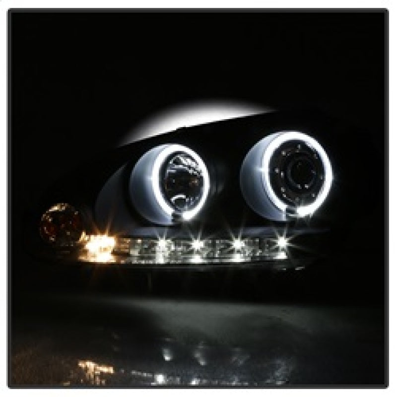 Spyder Volkswagen GTI 06-09/Jetta 06-09 Halogen Model Only - LED Halo DRL Black PRO-YD-VG06-HL-BK SPYDER Headlights AXOPROS