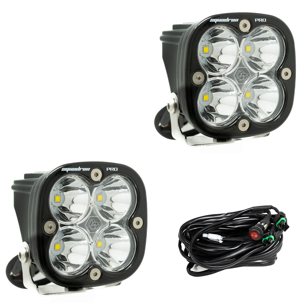 Squadron Pro Black LED Auxiliary Light Pod Pair Baja Designs Auxiliary Light AXOPROS