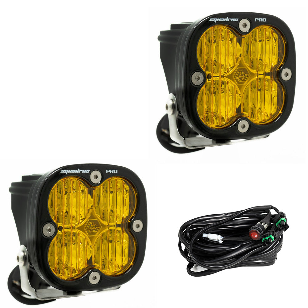 Squadron Pro Black LED Auxiliary Light Pod Pair Baja Designs Auxiliary Light AXOPROS