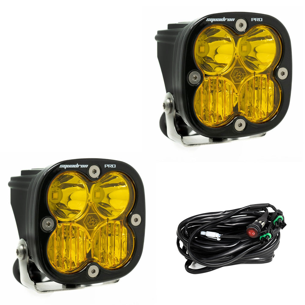 Squadron Pro Black LED Auxiliary Light Pod Pair Baja Designs Auxiliary Light AXOPROS