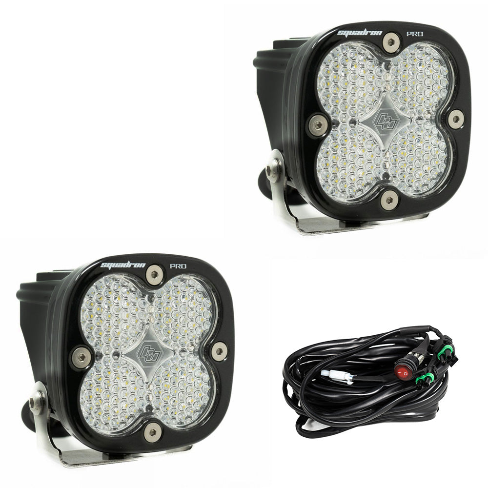 Squadron Pro Black LED Auxiliary Light Pod Pair Baja Designs Auxiliary Light AXOPROS