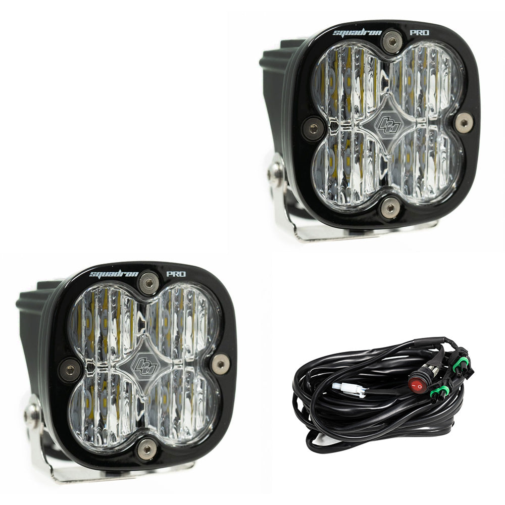Squadron Pro Black LED Auxiliary Light Pod Pair Baja Designs Auxiliary Light AXOPROS