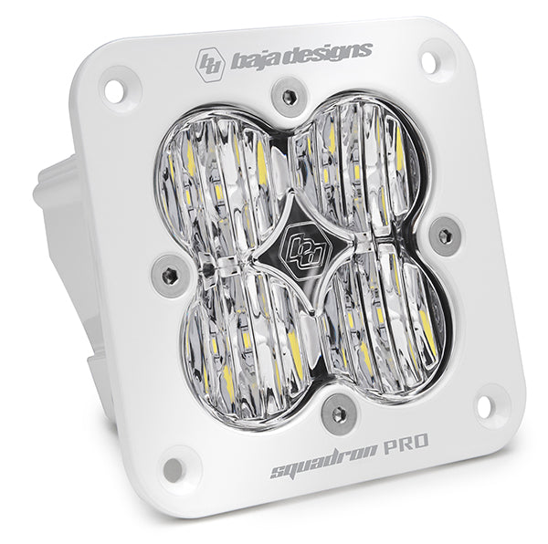 Squadron Pro White Flush Mount LED Auxiliary Light Pod Baja Designs Auxiliary Light AXOPROS