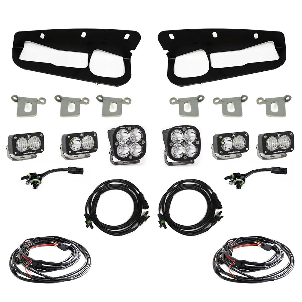 Squadron Pro/Dual S2 Sport Steel Bumper Fog Pocket Light Kit Baja Designs Fog Light Kit AXOPROS