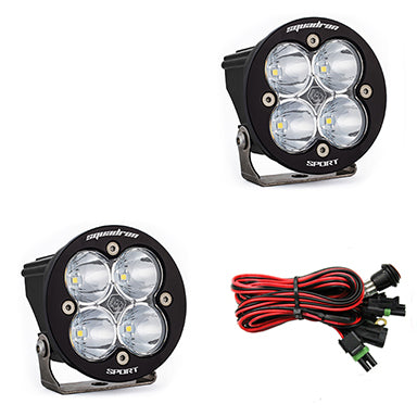 Squadron-R Sport Black LED Auxiliary Light Pod Pair Baja Designs Auxiliary Light AXOPROS