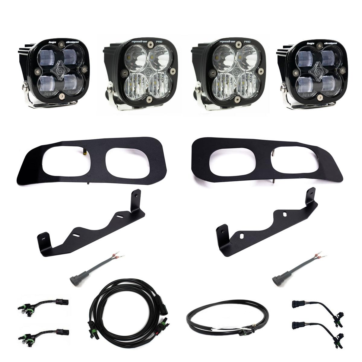 Squadron SAE/Squadron Pro Dual Fog Pocket Light Kit Baja Designs Fog Light Kit AXOPROS