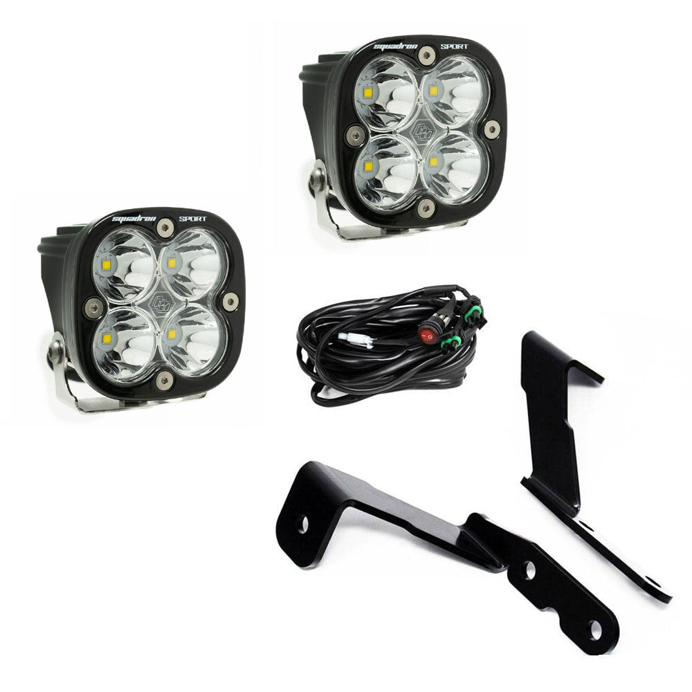 Squadron Sport A-Pillar Light Kit Baja Designs Auxiliary Light AXOPROS