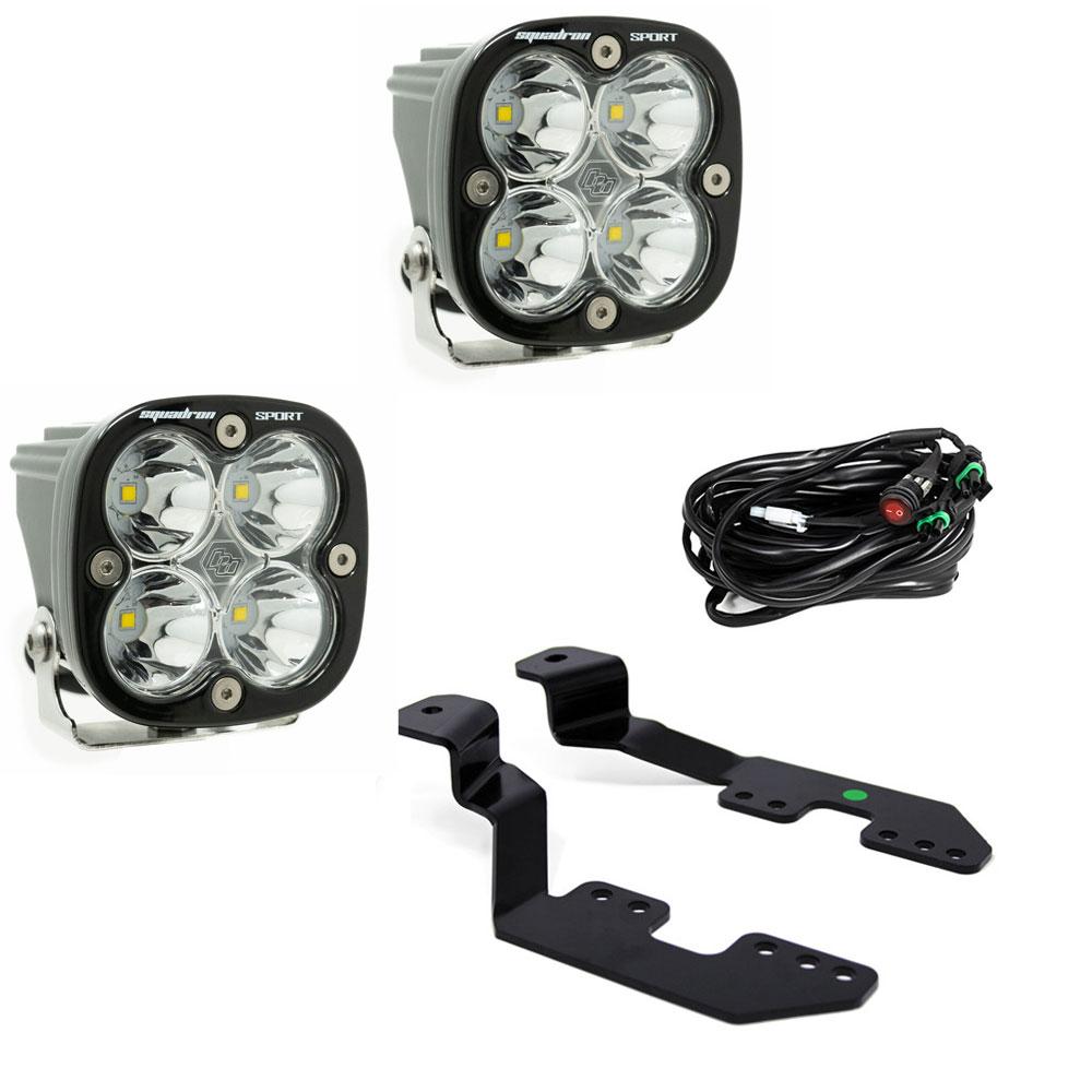 Squadron Sport A-Pillar Light Kit Baja Designs Auxiliary Light AXOPROS