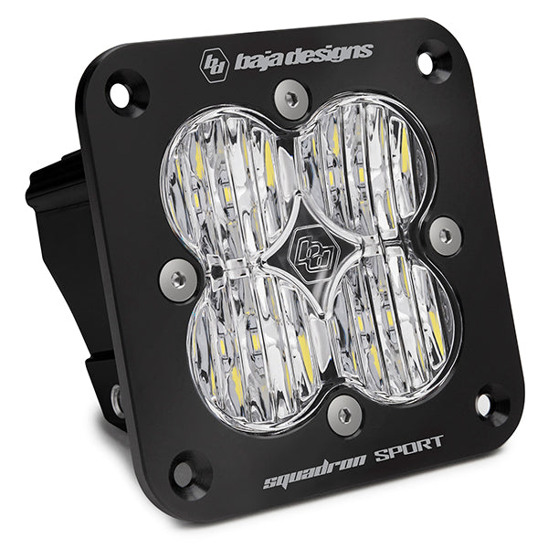 Squadron Sport Black Flush Mount LED Auxiliary Light Pod Baja Designs Auxiliary Light AXOPROS
