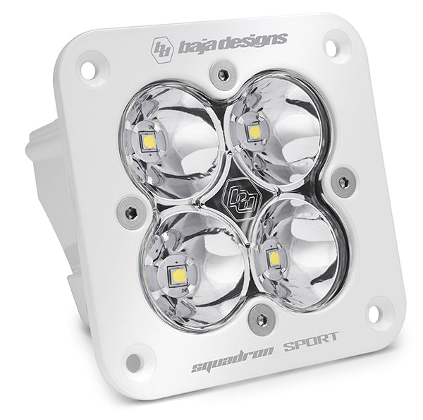 Squadron Sport White Flush Mount LED Auxiliary Light Pod Baja Designs Auxiliary Light AXOPROS
