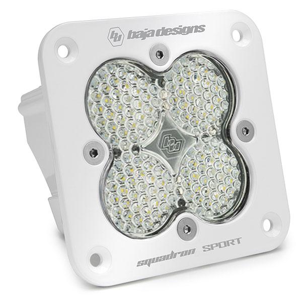 Squadron Sport White Flush Mount LED Auxiliary Light Pod Baja Designs Auxiliary Light AXOPROS