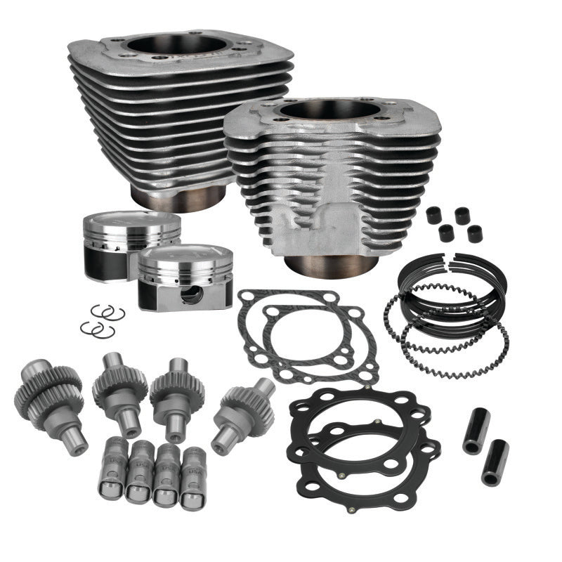 S&S Cycle 00-21 Sportster Models 883cc to 1200cc Hooligan Kit - Silver S&S Cycle Piston Sets - Powersports AXOPROS