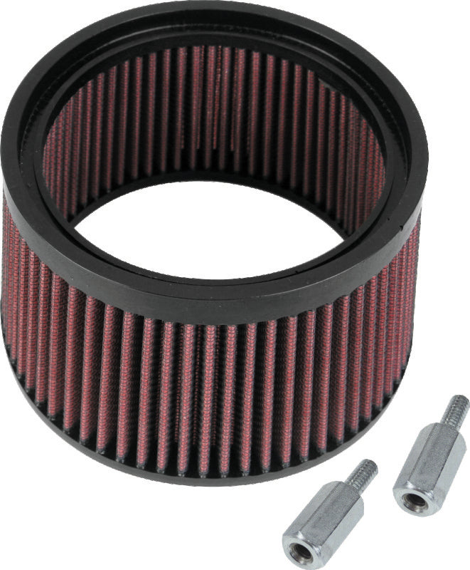 S&S Cycle 1in Taller Pleated Stealth Air Filter Kit S&S Cycle Air Filters - Direct Fit AXOPROS