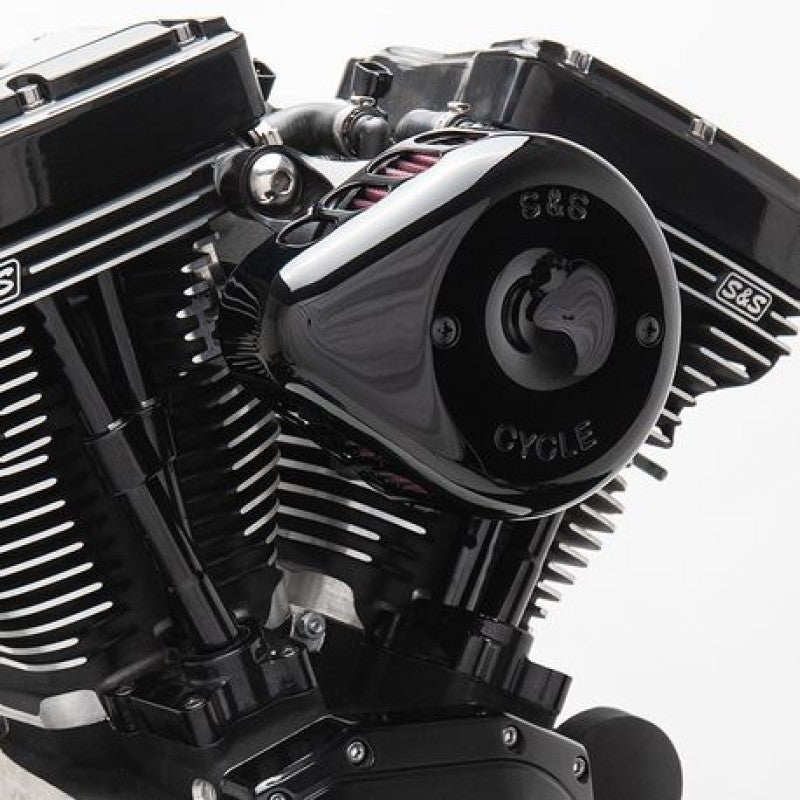 S&S Cycle 2007+ XL Sportster Models Stealth Air Cleaner Kit w/ Gloss Black Mini Teardrop Cover S&S Cycle Air Intake Components AXOPROS
