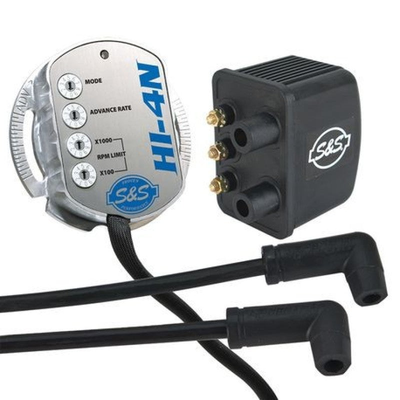 S&S Cycle Single Fire HI-4N Ignition Kit S&S Cycle Engine Covers AXOPROS