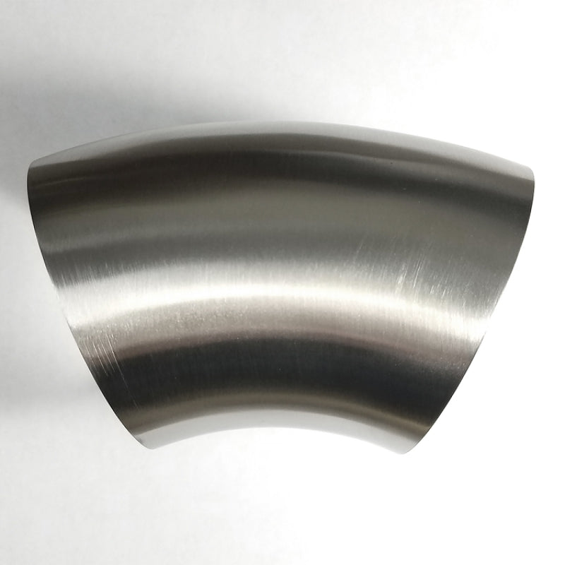 Stainless Bros 2.50in Diameter 1.5D / 3.75in CLR 45 Degree Bend No Leg Mandrel Bend Stainless Bros Steel Tubing AXOPROS