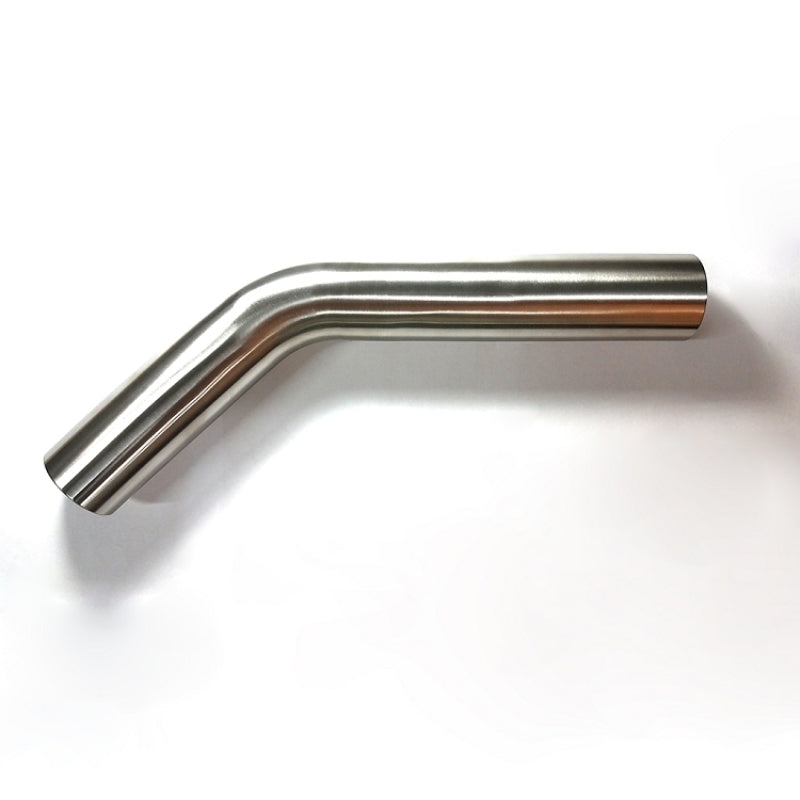 Stainless Bros 3in Diameter 1.5D / 4.5in CLR 45 Degree Bend 5in leg/8in leg Mandrel Bend Stainless Bros Steel Tubing AXOPROS