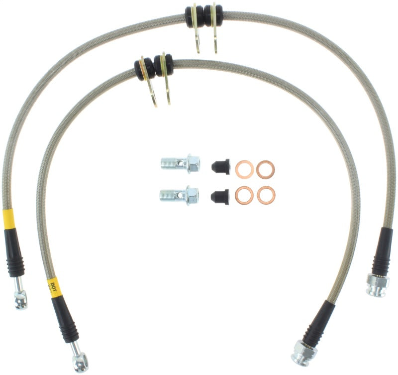 StopTech 00-05 Honda S2000 Front SS Brake Lines Stoptech Brake Line Kits AXOPROS